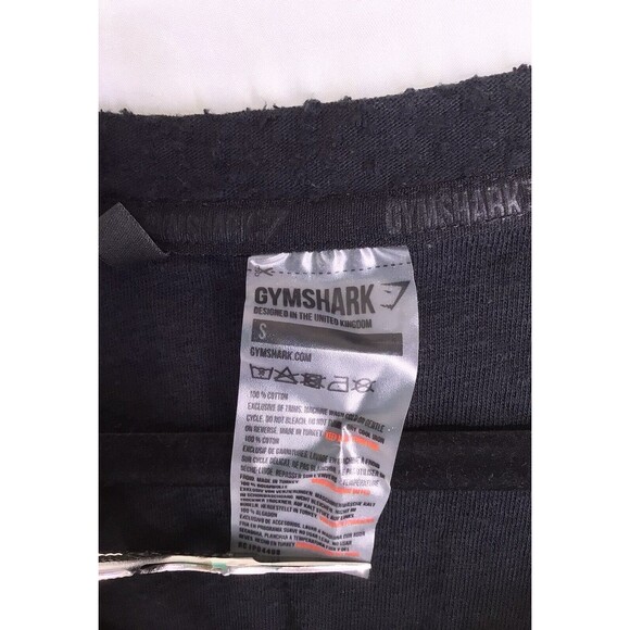 Gym‎ Shark Black Textured Crop Top Women's Size Small - Picture 4 of 6